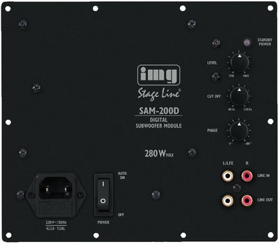 IMG STAGELINE SAM-200D Subwoofer Forstærkermodul 280W Energieffektiv
