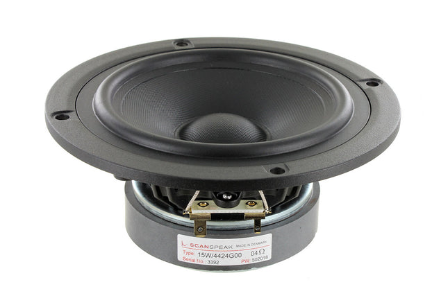 Scan-Speak 5" Bas/Mellemtonehøjttaler 15W/4424G00 - Stabil & Lav Forvrængning