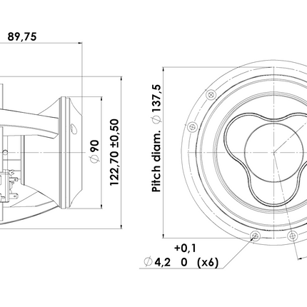 Scan-Speak 5" Illuminator Bas/mellemtone Ultra Lav Forvrængning