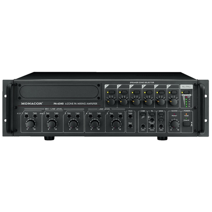 PA-6240 Forstærker 240W 6 Zoner 100V | Kraftfuld Lyd | BeKent.dk