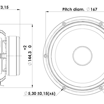 Scan-Speak 5" 15W/4434G00 Bas/Mellemtone