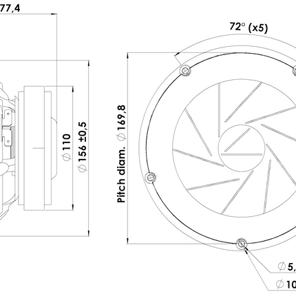 Scan-Speak Revelator 7" Bas/Mellemtone Højttaler 18W/4531G00