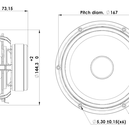 Scan-Speak Discovery 6" Bas/Mellemtone - 18W/8434G00