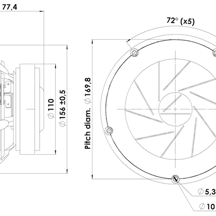 Scan-Speak 7" Revelator 18W/8531G00 Bas/Mellemtone - 8 Ohm Sæt