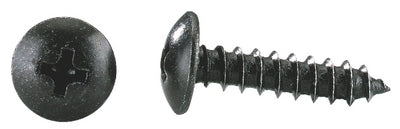 Sorte Træskruer 4x18mm med Flad Hoved, MZF-4018 Pris pr. stk