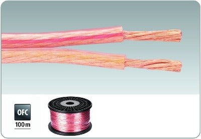 Højttaler Kabel 100m - SPC-125 - 2x2,5mm2 OFC Kobber