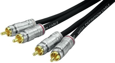 Monacor High-End Phono Kabel 150cm med Guld Belagte Stik