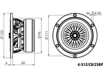 Eton High-end 4" bas/mellemtone højttalerenhed 4-512/C8/25RP