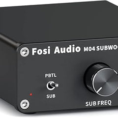 Fosi M04 Hi-Fi Forstærker 100W helt ned til 2 ohms belastning & Subwoofer Funktion