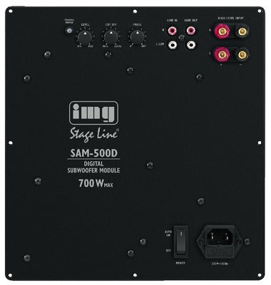 IMG STAGELINE SAM-500D: Kraftfuld Subwooferforstærker 500W Class D