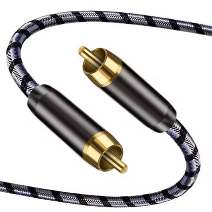 RCA phonokabel kabel 5 meter Hi-fi kvalitet stof