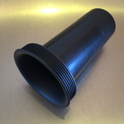 Jantzen Flared Basrefleksrør 68x160 - Minimerer Støj, Sort Polypropylen