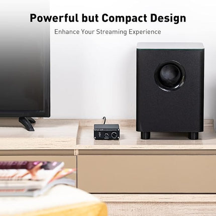 Fosi M04 Hi-Fi Forstærker 100W helt ned til 2 ohms belastning & Subwoofer Funktion