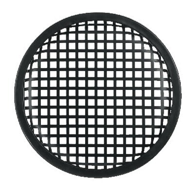 MZF-8629 8" Højttalergitter i Sort Metal med Gummikant - Nem Montering"