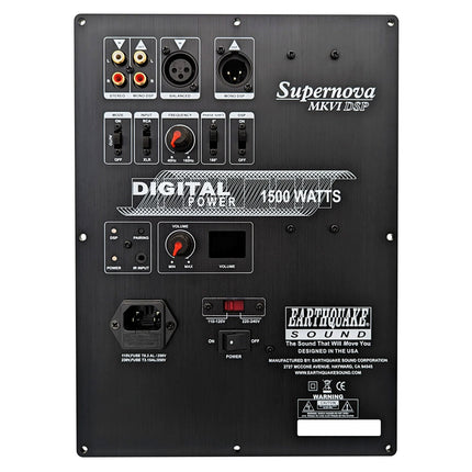 Earthquake MKVI DSP Forstærker -1000W RMS, DSP-Kontrol