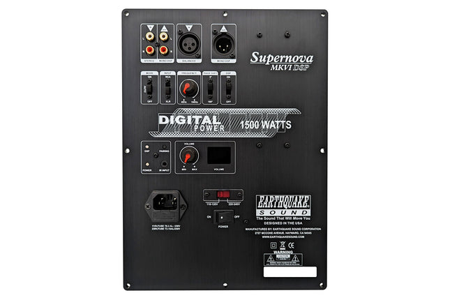 Earthquake MKVI DSP Forstærker -1000W RMS, DSP-Kontrol
