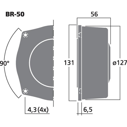BR-50 Bass Shaker Tactile Transducer - Føl Musikken Fysisk