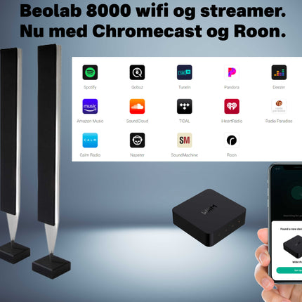 Beolab 8000 Streamer med Wifi, Bluetooth, Chromecast & Roon
