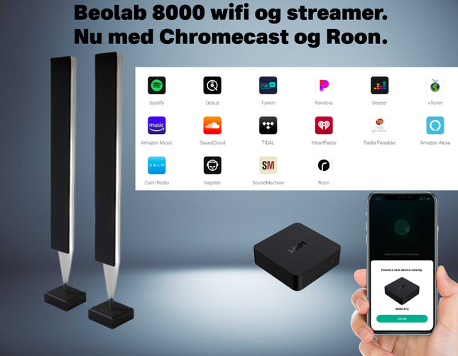 Beolab 8000 Streamer med Wifi, Bluetooth, Chromecast & Roon
