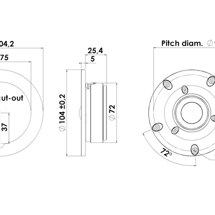Scan-Speak Diskant 1" soft dome D2604/830000