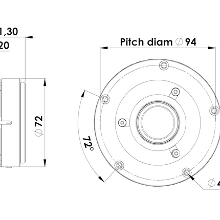 Scan-Speak Diskant 1" soft dome D2606/920000