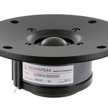Scan-Speak Revelator 28mm Dome Tweeter D2905/990000 - Kraftig Lydkvalitet