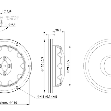 Scan-Speak Ellipticor Diskant D3404/552000 - 180W RMS og 97dB Følsomhed