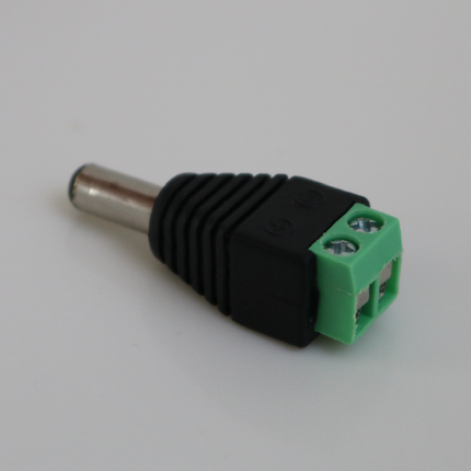 Robust DC Hanstik 5,5mm x 2,5mm med Skrueterminal - Let Monterbar