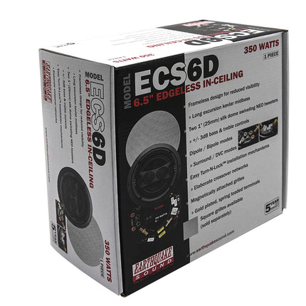 Earthquake ECS-6D Indbygningshøjttaler 2-i-1 Stereo med Kevlarmembran