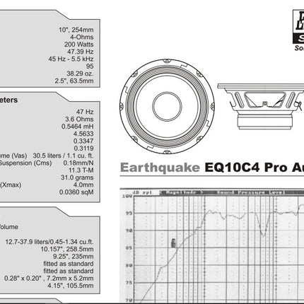 Earthquake EQ-10-4 Basdriver 10" - Kompakt og Kraftfuld til Festival