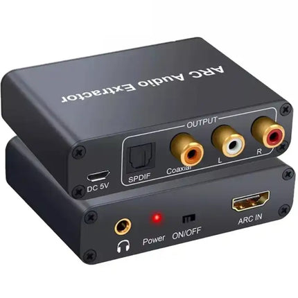 HDMI ARC til Analog Converter - TV lyd til dine aktive højttalere eller stereoanlæg. Forbedret Lydkvalitet og Nem Installation