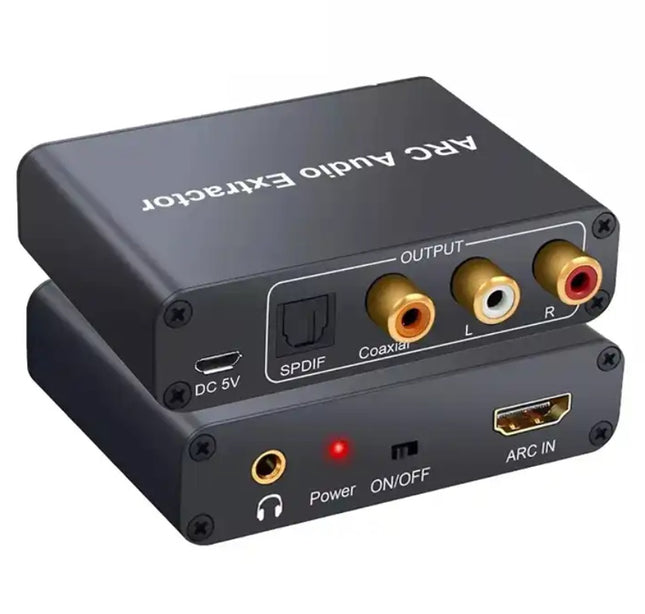 HDMI ARC til Analog Converter - TV lyd til dine aktive højttalere eller stereoanlæg. Forbedret Lydkvalitet og Nem Installation