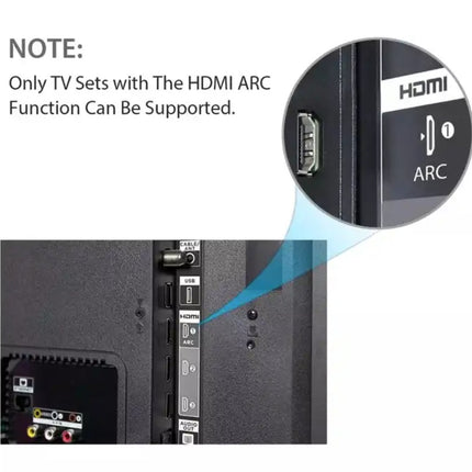 HDMI ARC til Analog Converter - TV lyd til dine aktive højttalere eller stereoanlæg. Forbedret Lydkvalitet og Nem Installation