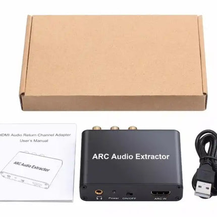 HDMI ARC til Analog Converter - TV lyd til dine aktive højttalere eller stereoanlæg. Forbedret Lydkvalitet og Nem Installation