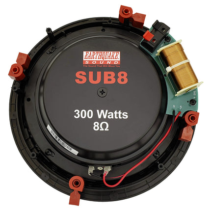 Earthquake SUB-8: Kompakt 8" Subwoofer 300W 8Ohm til Indbygning