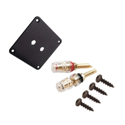 Jantzen Audio Terminalsæt sort anodized med guld terminaler