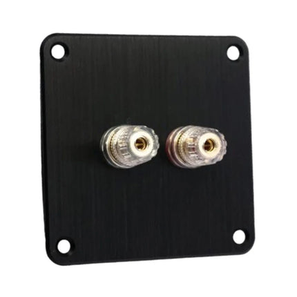 Jantzen Audio Terminalsæt sort anodized med guld terminaler