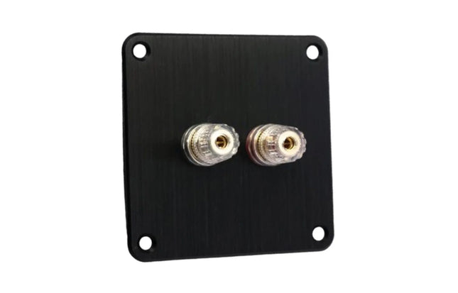 Jantzen Audio Terminalsæt sort anodized med guld terminaler