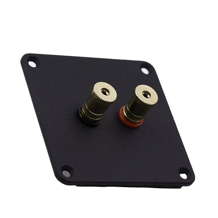 Jantzen Audio Terminalplade pulverlakeret med guld satin terminaler