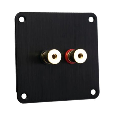 Jantzen Audio Terminalsæt sort anodized med guld satin terminaler