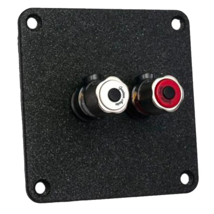 Jantzen Audio Terminalplade pulver lakeret med satin nickel terminaler