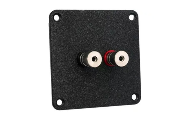 Jantzen Audio Terminalplade pulver lakeret med satin nickel