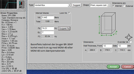 SPX-30M Fuldtone Hi-Fi Højttaler 3" - 40W med Neodymium Magnet"