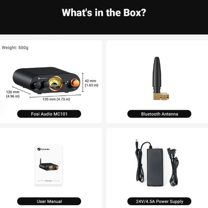 Fosi Audio MC101 Bluetooth forstærker