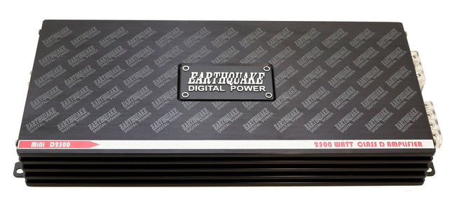Earthquake MiNi D2500 V2 Kompakt Bilstereoforstærker 2500W Meget kraftfuld