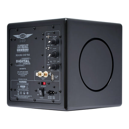 Earthquake MiniMe DSP P63: Kompakt 600W Subwoofer med DSP - Sort