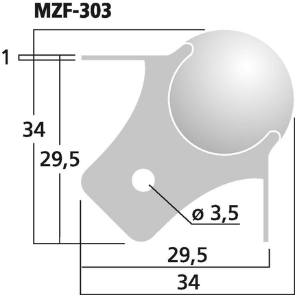 3-CLAW Metalhjørne til Højtalere - Solid Beskyttelse og Kompakt Design