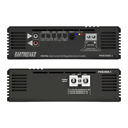 Earthquake PHS3500.1 Kraftfuld Bilstereo Forstærker 3500W RMS