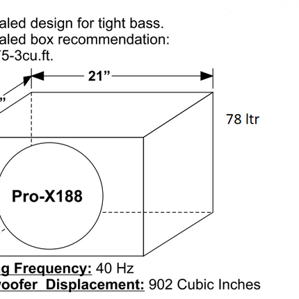 Earthquake PRO-X18-8 Subwoofer: Høj Ydeevne og Køleeffekt - 800W RMS