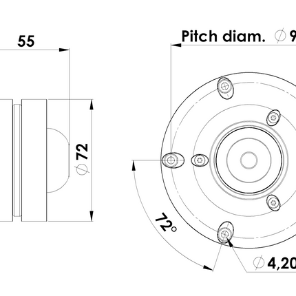 Scan-Speak 1" Ring radiator dome R2604/833000